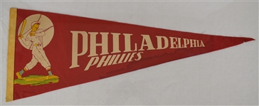 Vintage 1960's Philadelphia Phillies Pennant