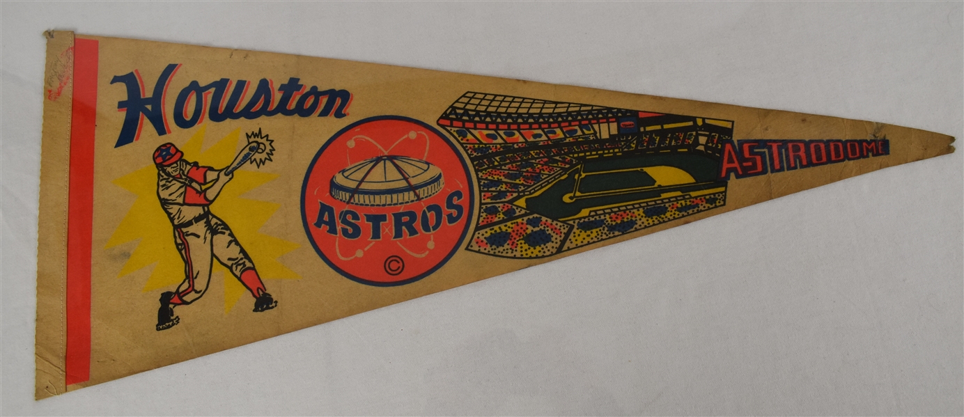 Vintage 1960s Houston Astros Pennant