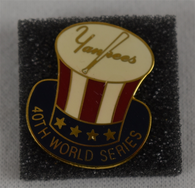 New York Yankees 40th World Series Press Pin
