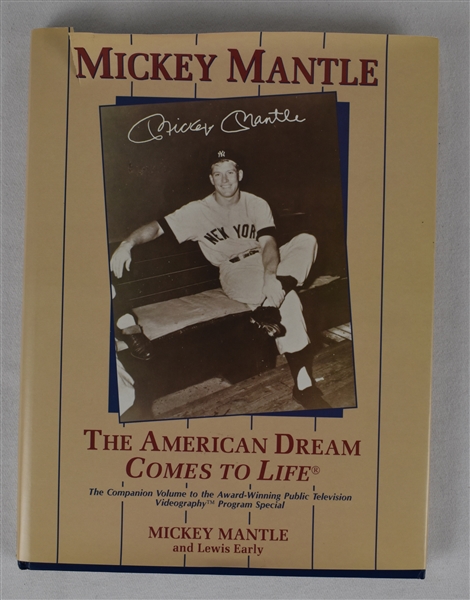Mickey Mantle "The American Dream Comes to Life" Autographed Book