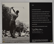 Tiger Woods Autographed 2004 Upper Deck SP Signature Shots Card