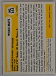 Willie Mays Autographed Baseball Immortals Card 