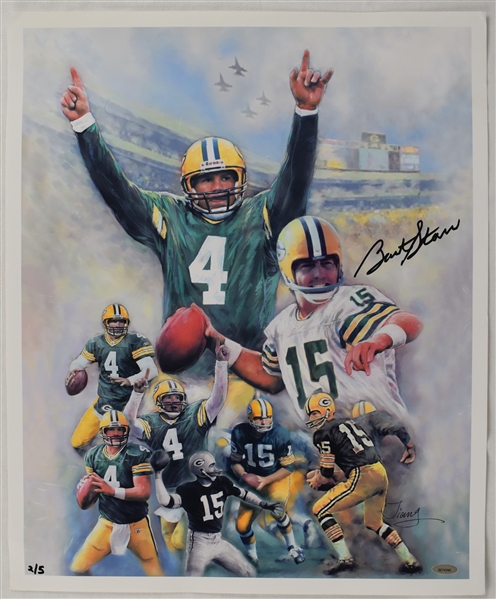 Bart Starr Autographed Limited Edition Lithograph #2/5  *TriStar Authenticated*