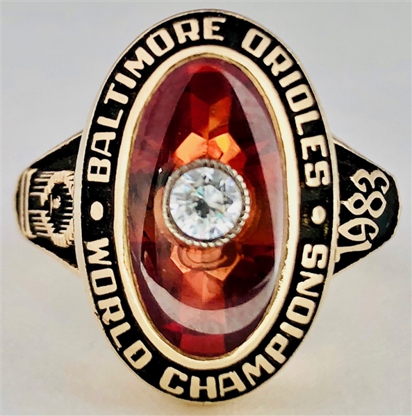 Baltimore Orioles 1983 World Series Champions 10K Gold Ring *Ladies Version*