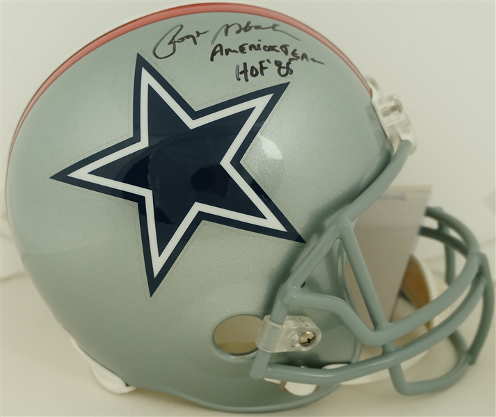 Roger Staubach Autographed & Multi Inscribed Dallas Cowboys Full Size Helmet
