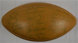 Detroit Lions 1958 Team Signed Football w/Alex Karras Rookie 