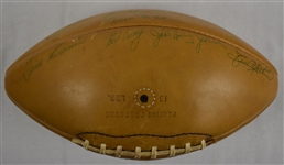 Detroit Lions 1958 Team Signed Football w/Alex Karras Rookie 
