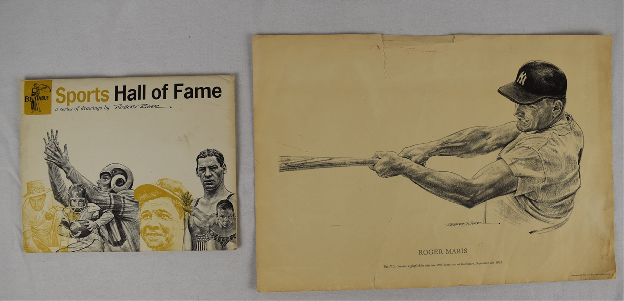 Robert Riger Prints w/1961 Roger Maris