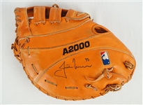 Justin Morneau 2008 Minnesota Twins Game Used & Autographed Baseball Glove w/Taube LOA