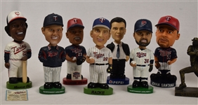 Collection of 14 Minnesota Twins Bobbleheads & Figurines
