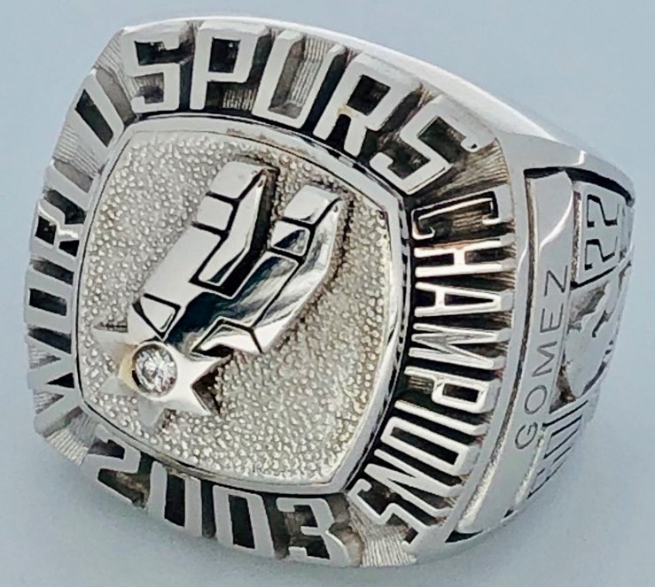2002 - 2003 San Antonio Spurs Basketball World Championship Ring, Custom  San Antonio Spurs Champions Ring
