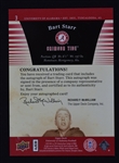 Bart Starr Autographed 2012 Upper Deck Alabama Crimson Tide Football Card 