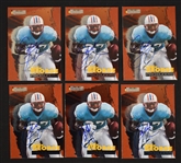 Eddie George Lot of 6 Autographed Rookie Cards