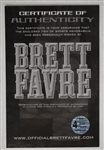 Brett Favre Autographed Green Bay Packers Jersey Favre LOA
