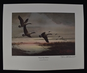 Bud Grant Autographed Limited Edition Lithograph