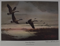 Bud Grant Autographed Limited Edition Lithograph
