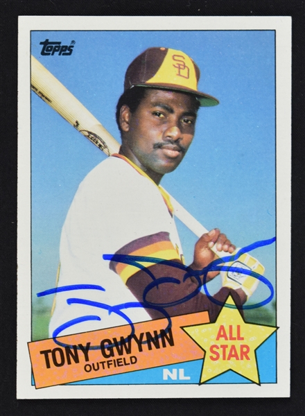 Tony Gwynn Autographed Card