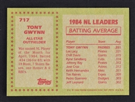 Tony Gwynn Autographed Card