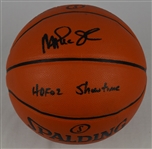 Magic Johnson Autographed & Inscribed Basketball PSA/DNA