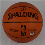 Magic Johnson Autographed & Inscribed Basketball PSA/DNA