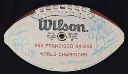 San Francisco Forty Niners Super Bowl XVI Team Signed Championship Football w/40 Signatures