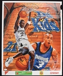 Kevin Garnett & Stephon Marbury Autographed Minnesota Timberwolves Poster