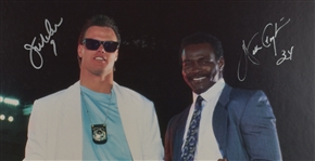 Walter Payton & Jim McMahon Miami Vice Autographed Poster