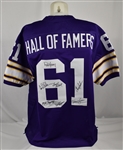 Minnesota Vikings Autographed Jersey w/7 HOF'ers