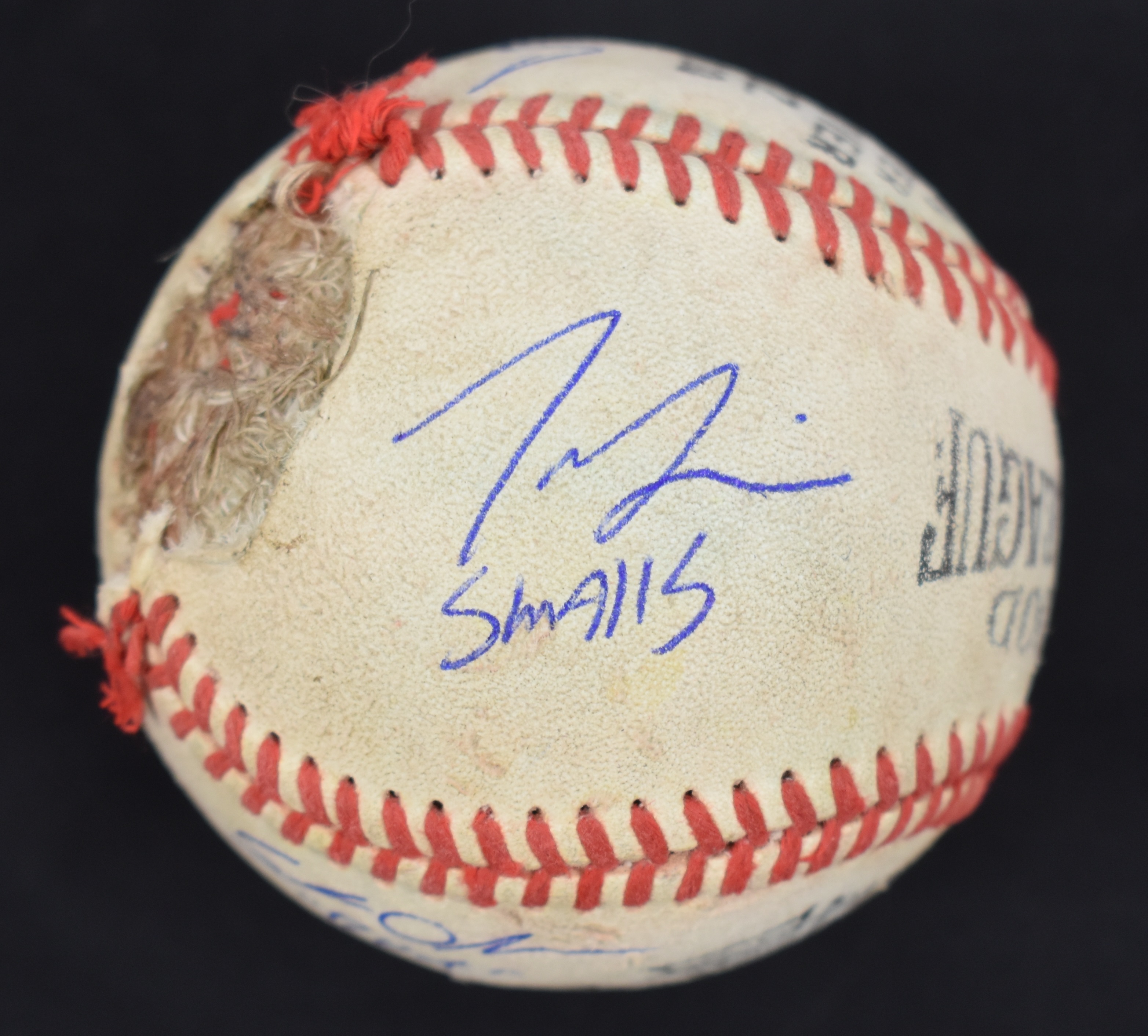 Lot Detail - The Sandlot Movie Autographed Prop Baseball w/6 Signatures