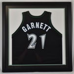Kevin Garnett 1998-99 Minnesota Timberwolves Game Used & Autographed Jersey Timberwolves & Steiner LOA **Added Photos of Tagging**