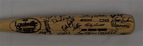 Kirby Puckett 1991 World Series Bat Signed by Entire Team w/Puckett Family Provenance