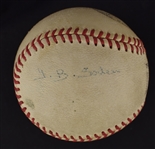 Walter Johnson Autographed Official League Baseball 