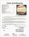 Walter Johnson Autographed Official League Baseball 