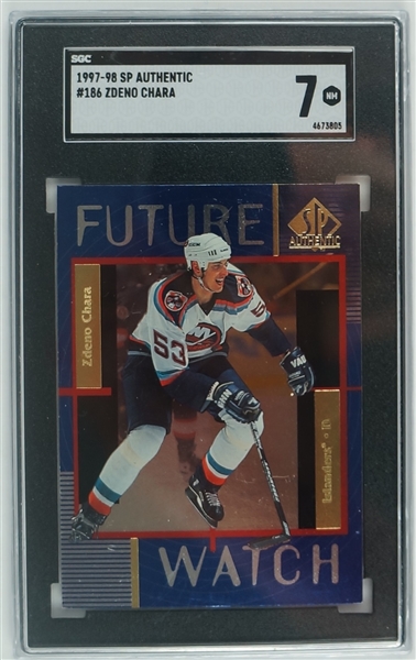 Zdeno Chara 1997-98 SP Authentic Rookie Card #186 SGC 7 NM