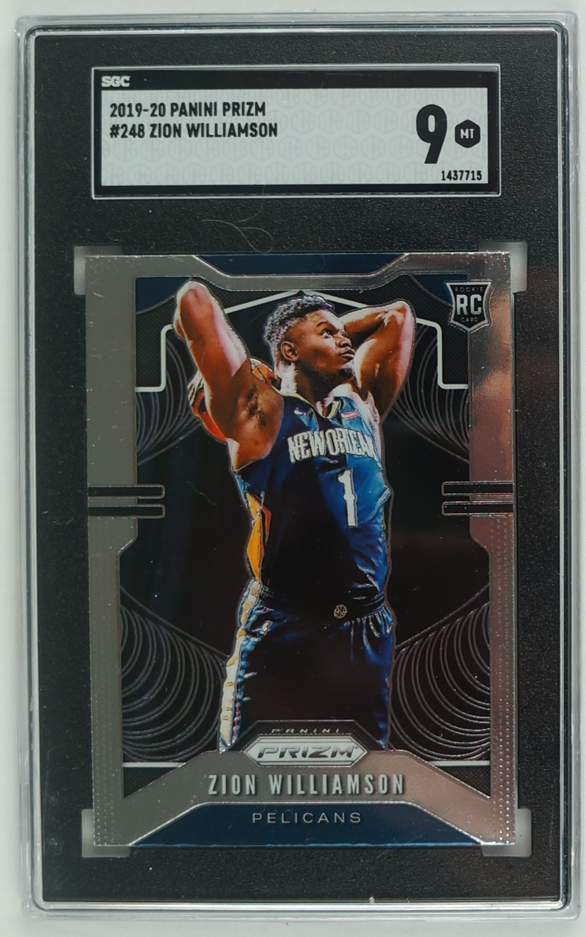 Lot Detail Zion Williamson 201920 Panini Prizm Rookie Card 248 SGC