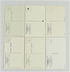 Collection of 6 Autographed Hall of Fame Plaque Postcards w/Stan Musial