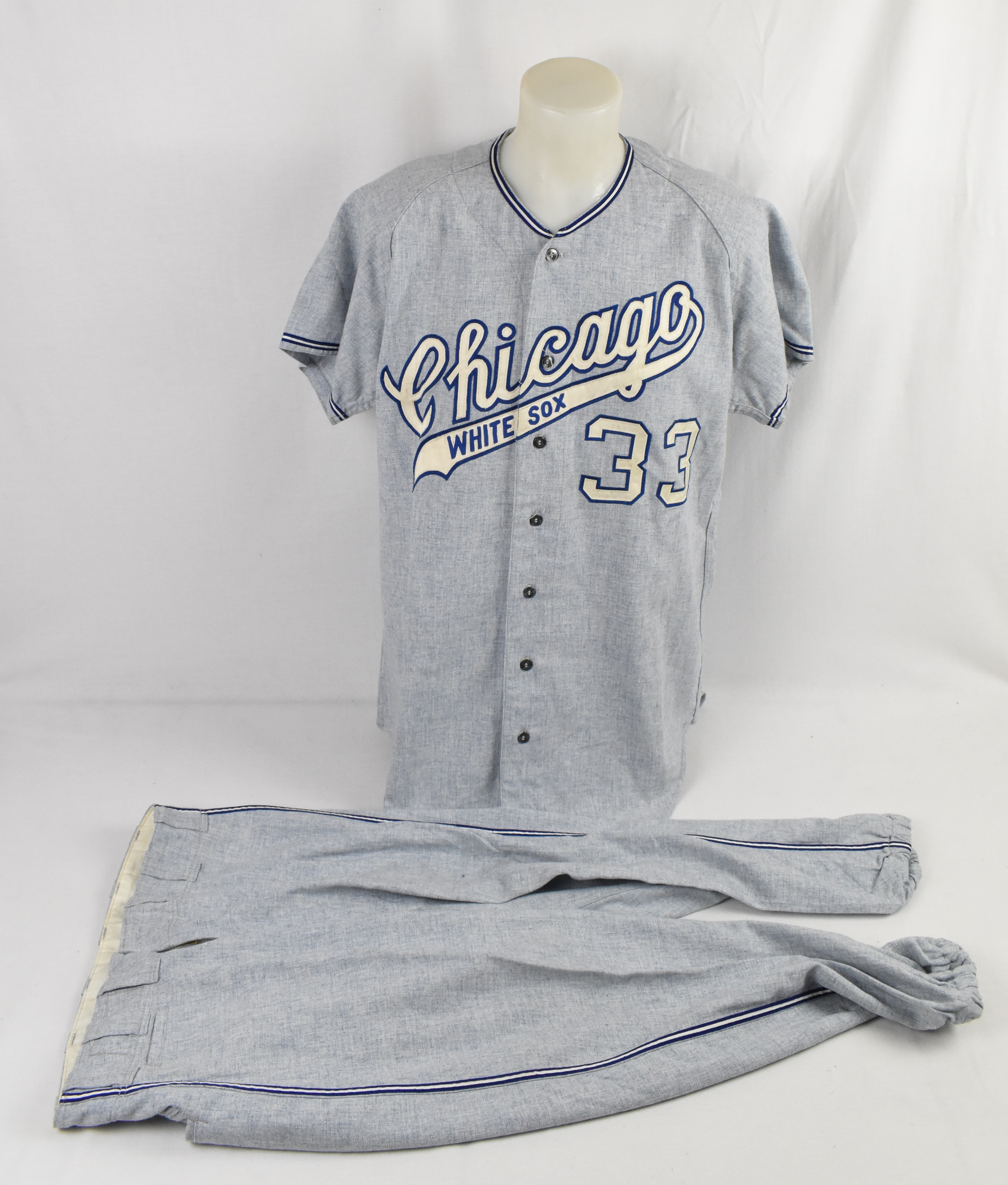 Lot Detail - Hugh Mulcahy/Don Gutteridge 1970 Chicago White Sox Game Used  Flannel Uniform