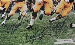 Green Bay Packers Autographed Framed 16x20 Sweep Photo w/Jim Taylor