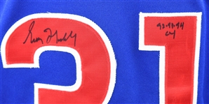 Greg Maddux 1988 Chicago Cubs Game Used & Autographed Inscribed Jersey w/Dave Miedema LOA