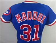 Greg Maddux 1988 Chicago Cubs Game Used & Autographed Inscribed Jersey w/Dave Miedema LOA