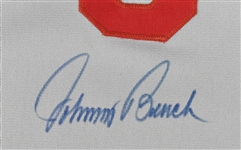 Johnny Bench 1979 Cincinnati Reds Game Used & Autographed Jersey w/Dave Miedema LOA