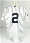 Derek Jeter 2001 New York Yankee Game Used Home Jersey w/Dave Miedema LOA & Delbert Mickel Provenance
