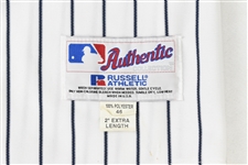 Derek Jeter 2001 New York Yankee Game Used Home Jersey w/Dave Miedema LOA & Delbert Mickel Provenance