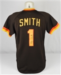 Ozzie Smith 1981 San Diego Padres Gamed Used Jersey *Photomatched by Sports Investors Authentication*