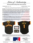Ozzie Smith 1981 San Diego Padres Gamed Used Jersey *Photomatched by Sports Investors Authentication*