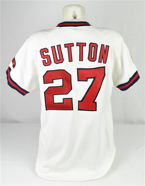 Don Sutton 1985 California Angels Game Used & Autographed Jersey w/Dave Miedema LOA