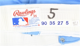 George Brett 1990 Kansas City Royals Game Used Full Uniform w/Dave Miedema LOA