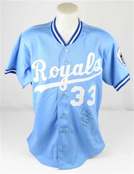 Kevin Seitzer 1990 Kansas City Royals Game Used & Autographed Jersey