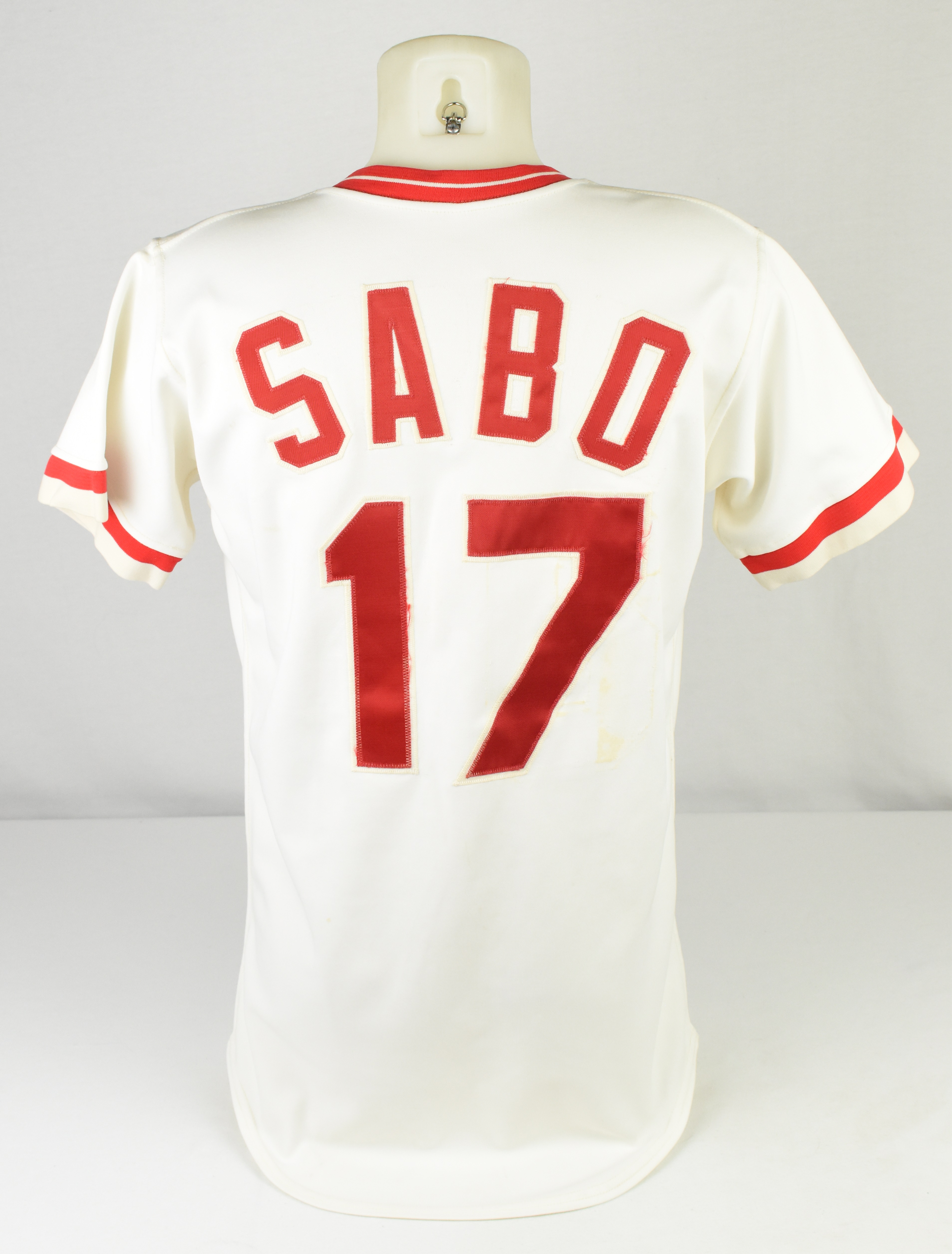 Lot Detail - Chris Sabo c. 1986-88 Cincinnati Reds Game Used Jersey w/Dave  Miedema LOA