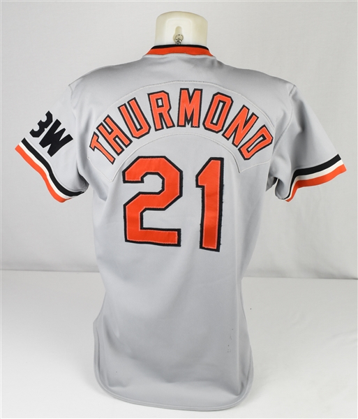 Mark Thurmond 1988 Baltimore Orioles Game Used Jersey